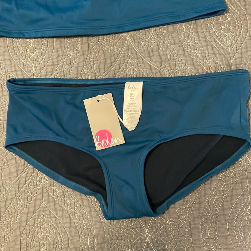 BODEN Teal Cheeky Bikini Swim Shorts Bottoms 10